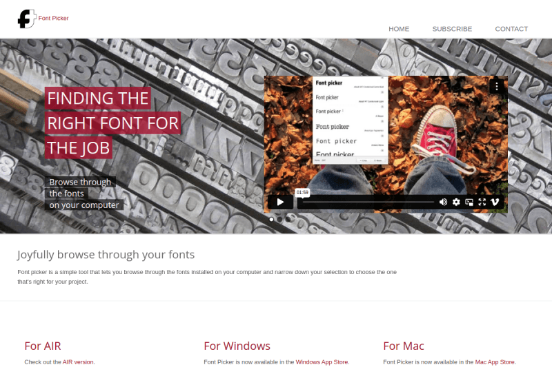 Font Picker screenshot